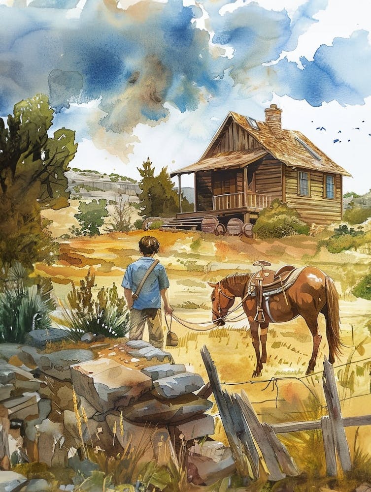 Storybook Illustration The Domain Austin Texas 2