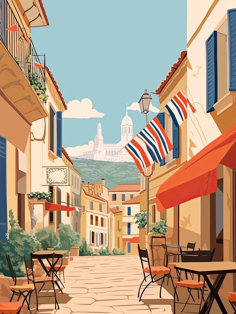 Nice, France, Graphic Illustration 3