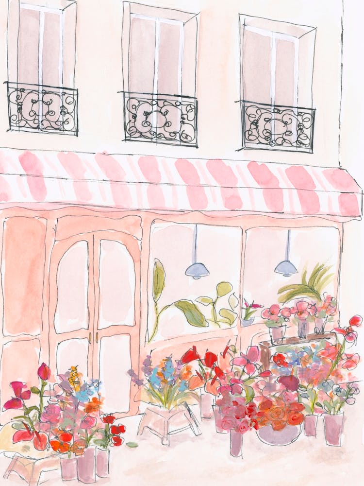 Pink Paris Flower Shop
