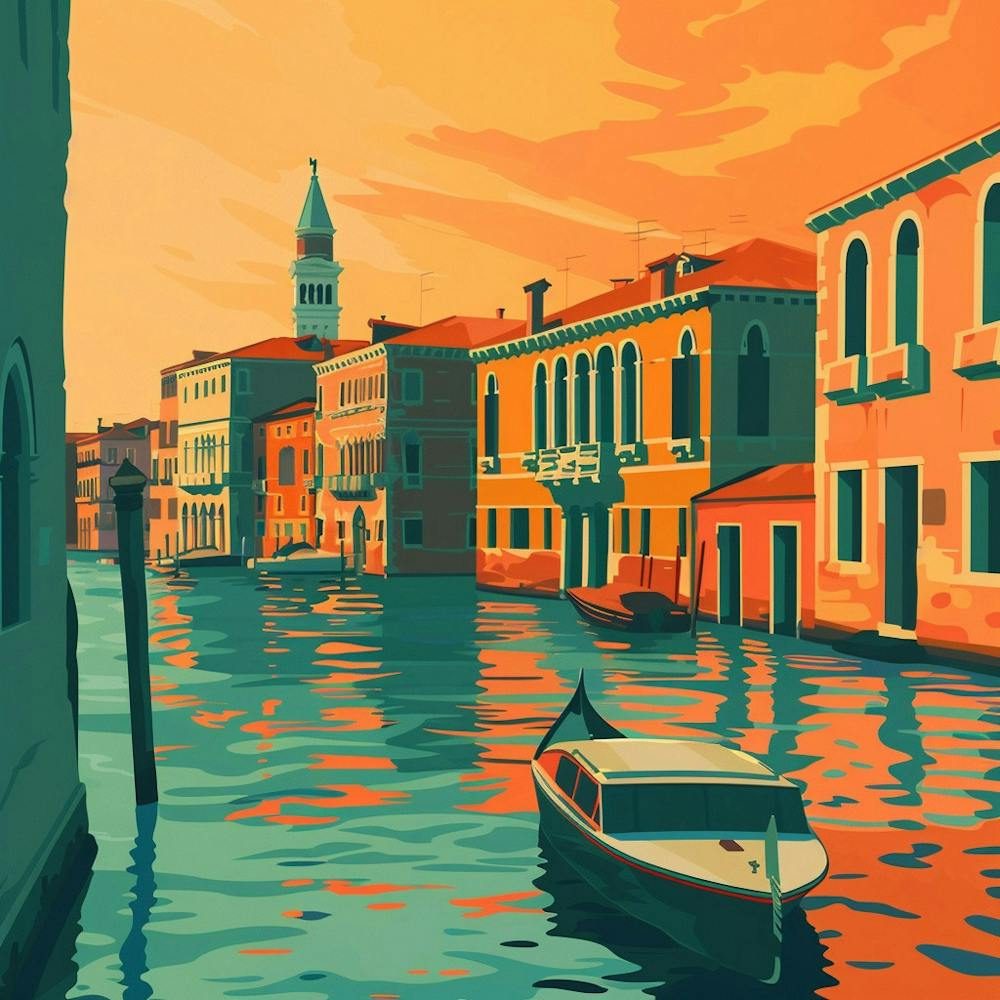 A Venice With Grand Canal Lofi Illustration 1720474664 2