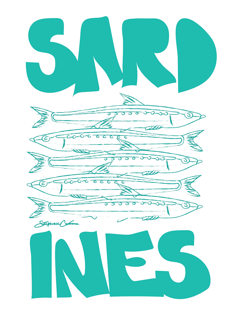 Sardines, Teal