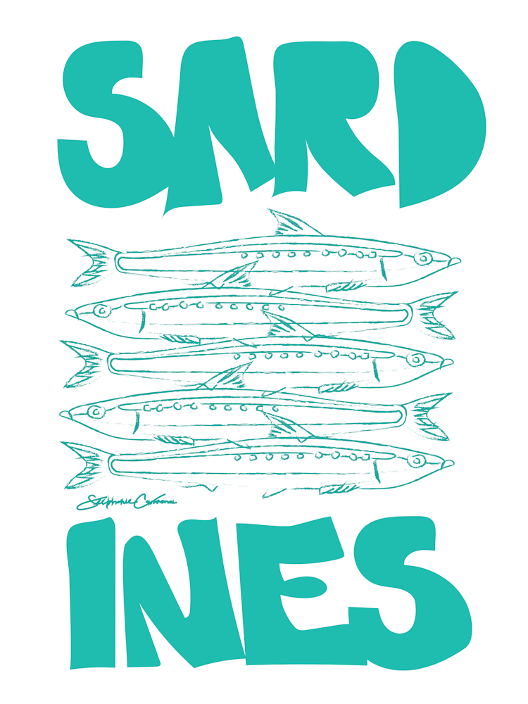 Sardines, Teal