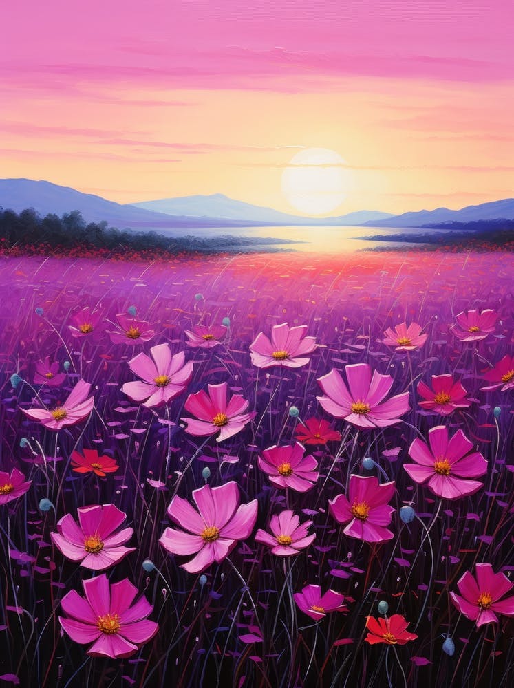 Sunset Pink Cosmos