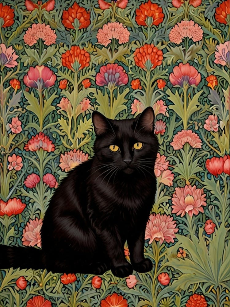 William Morris Black Cat 4