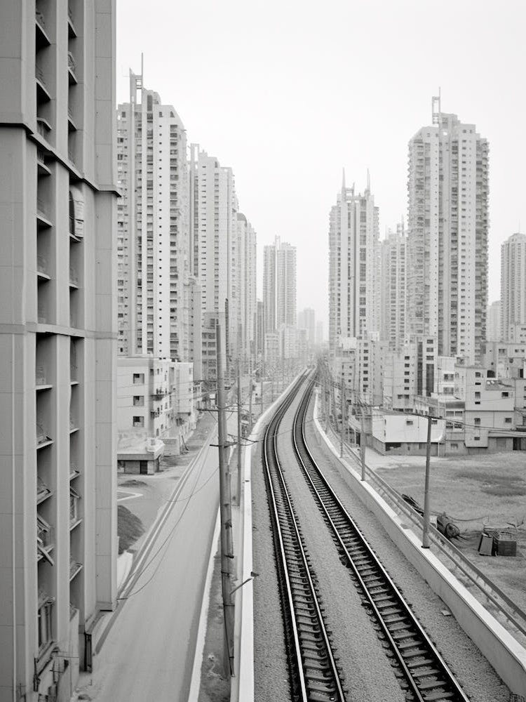 Busan, South Korea, Black And White Old Photo 4