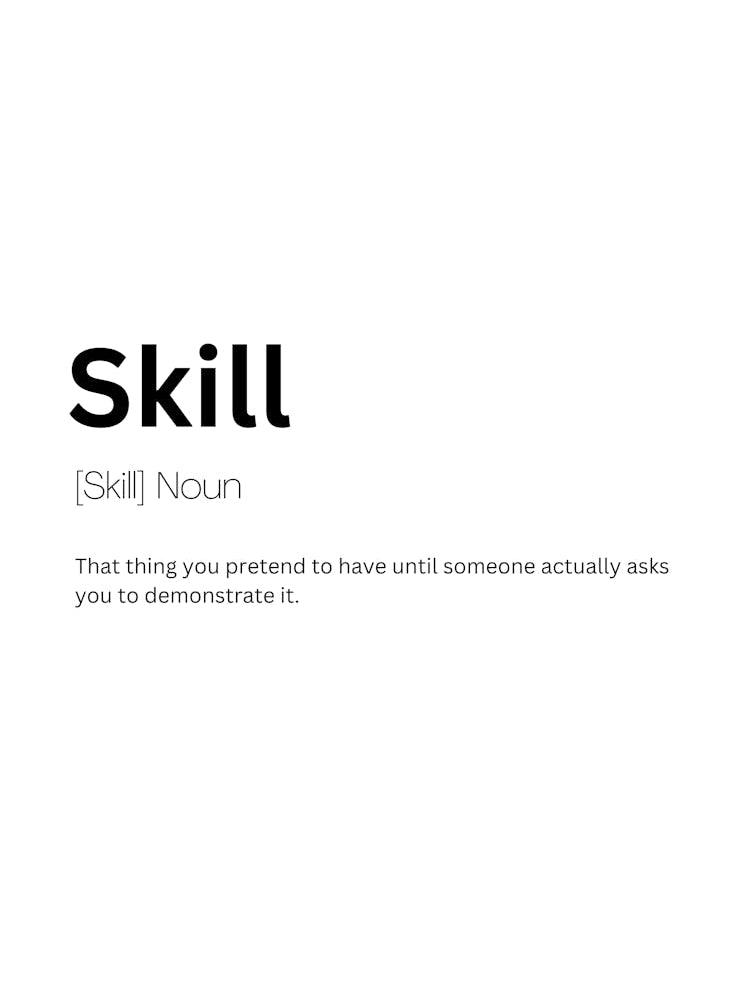 Skill Definition Meaning 1