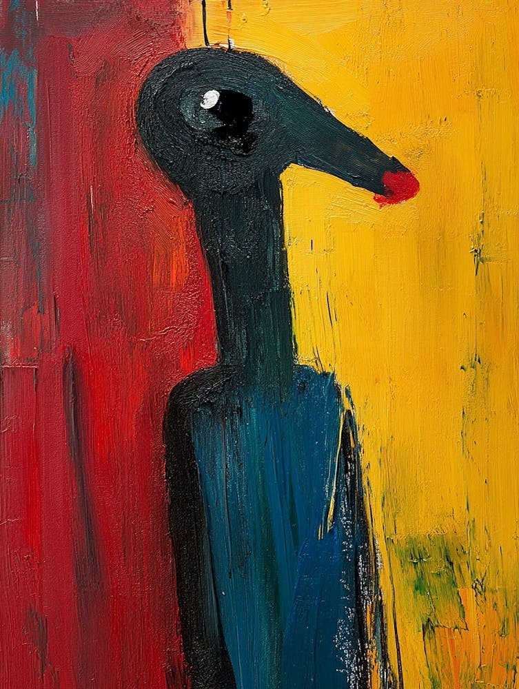Cartoonish Humanoid Bird