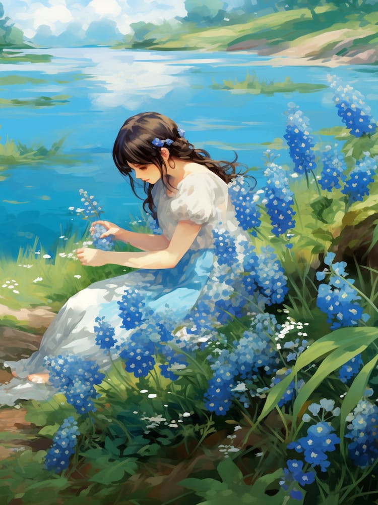 Forget Me Not At The River Bank (3)