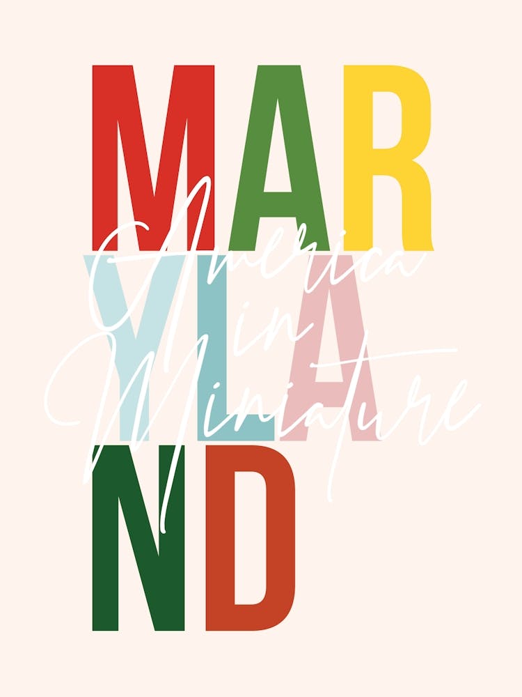 Maryland America In Miniature Color