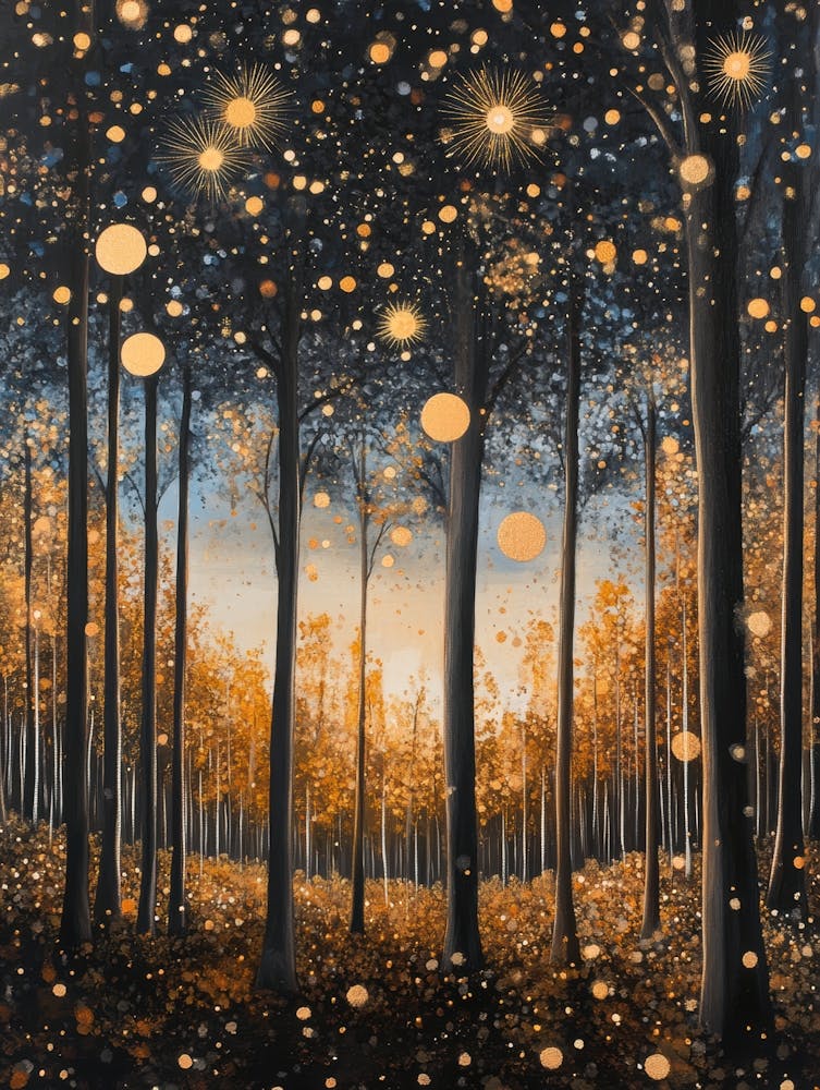 Starry Night In The Forest 2
