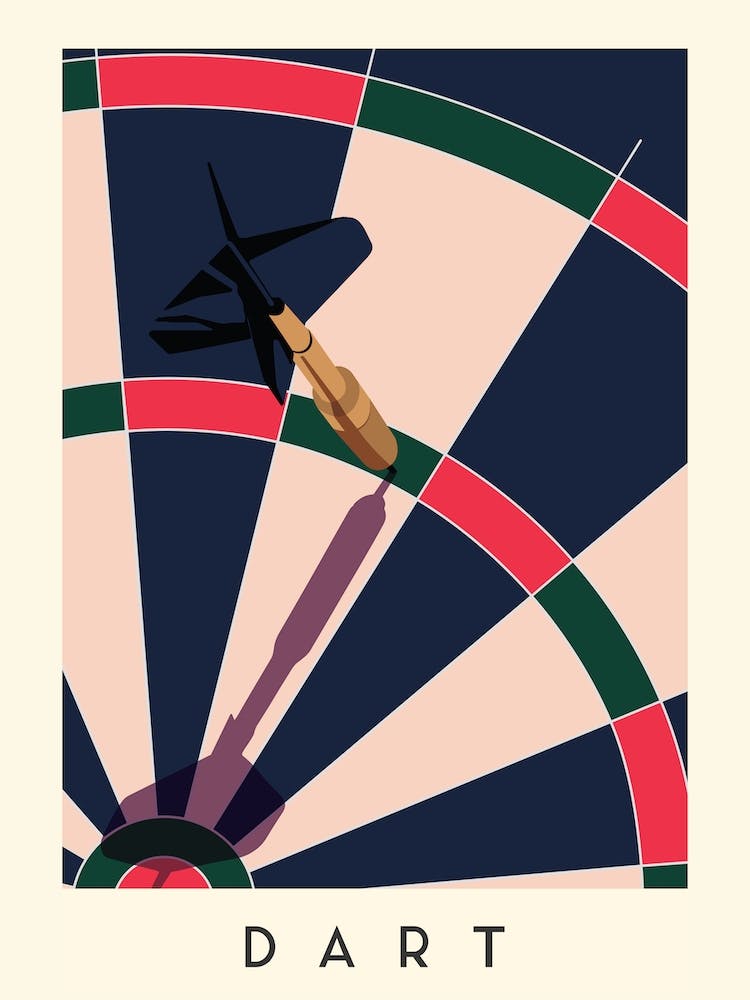 Dart Minimalist Illustration