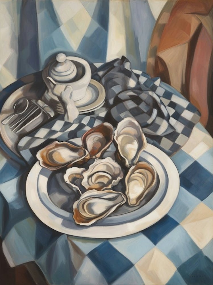 Oysters 2 Still Life Painting