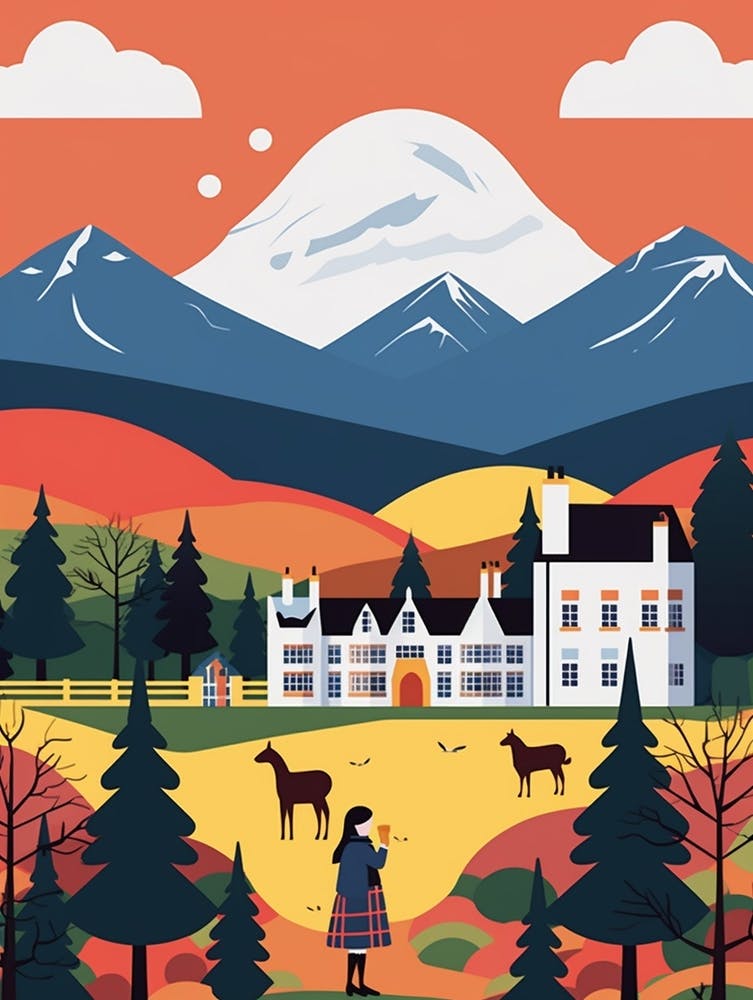 Scotland 1 Travel Illustration