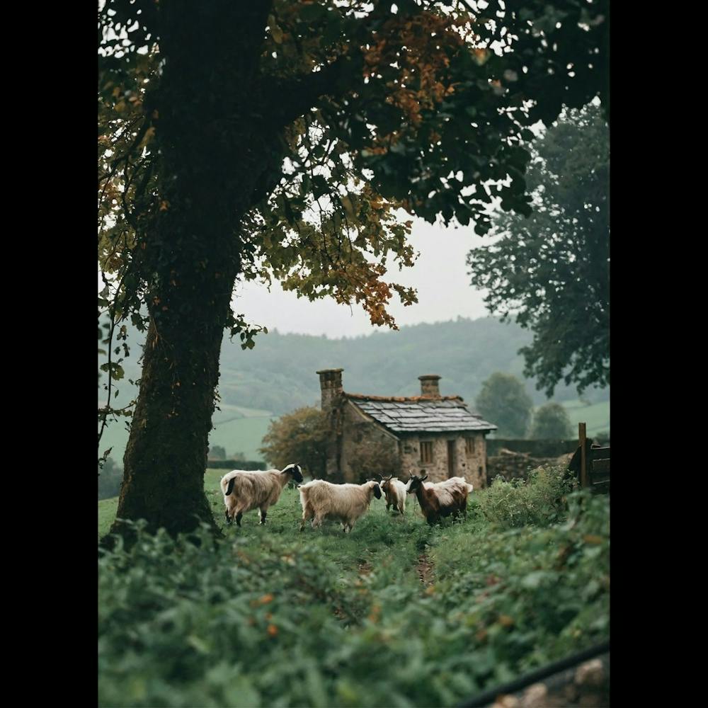 Moutons dans un Champ