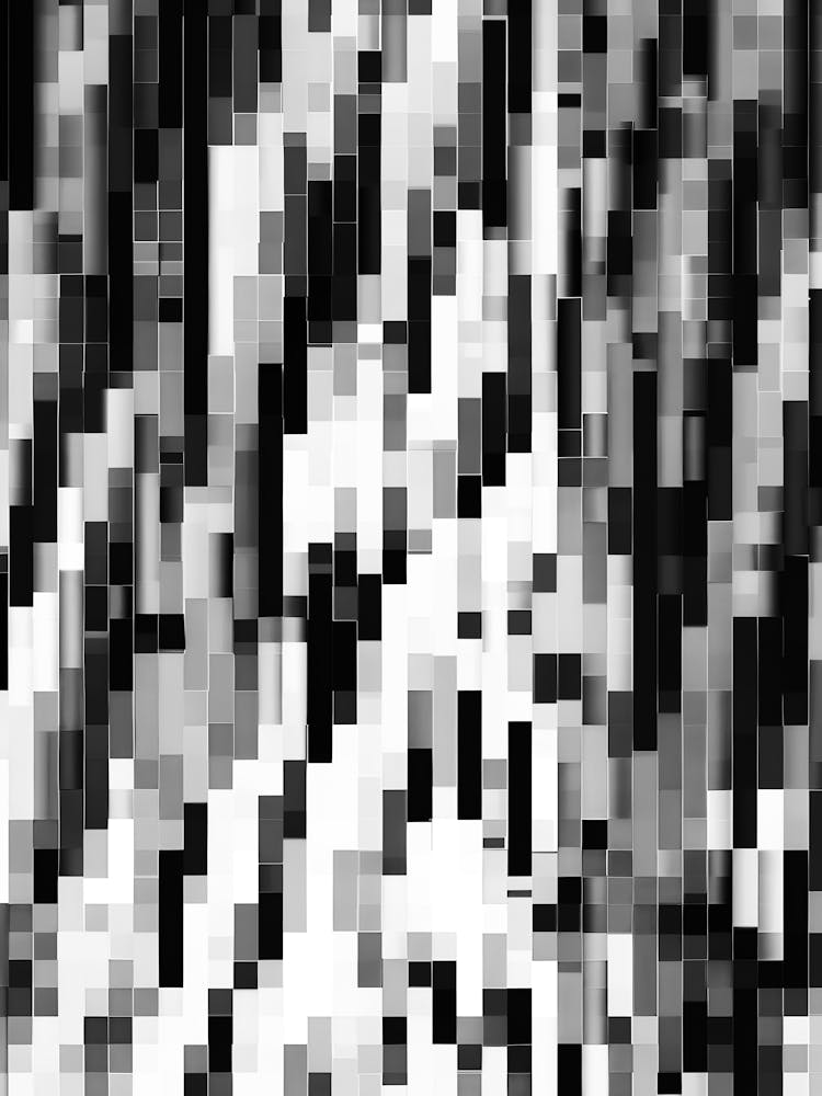 Abstract Black And White Pattern 4