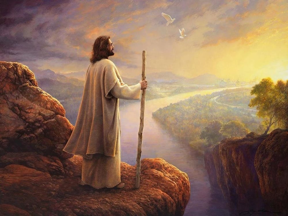 His Creation, Jesus Christ Painting, Jesus Portrait Image, Jesus Svg, Christian Wall Art, Jesus Canvas Prints, Jesus Lds Art, Jesus Christ