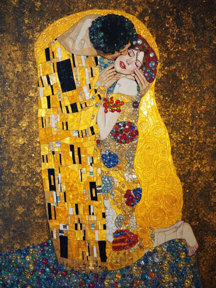 Kiss By Gustav Klimt 6