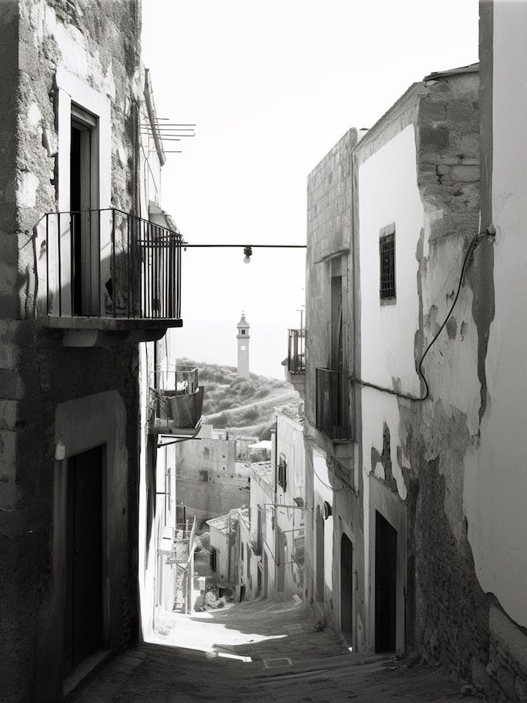 Cefalù, Italy, Black And White Photography 1