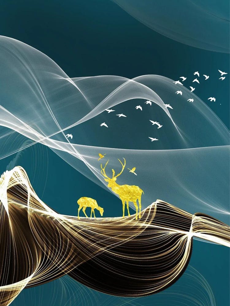 Deer In The Mountains 1