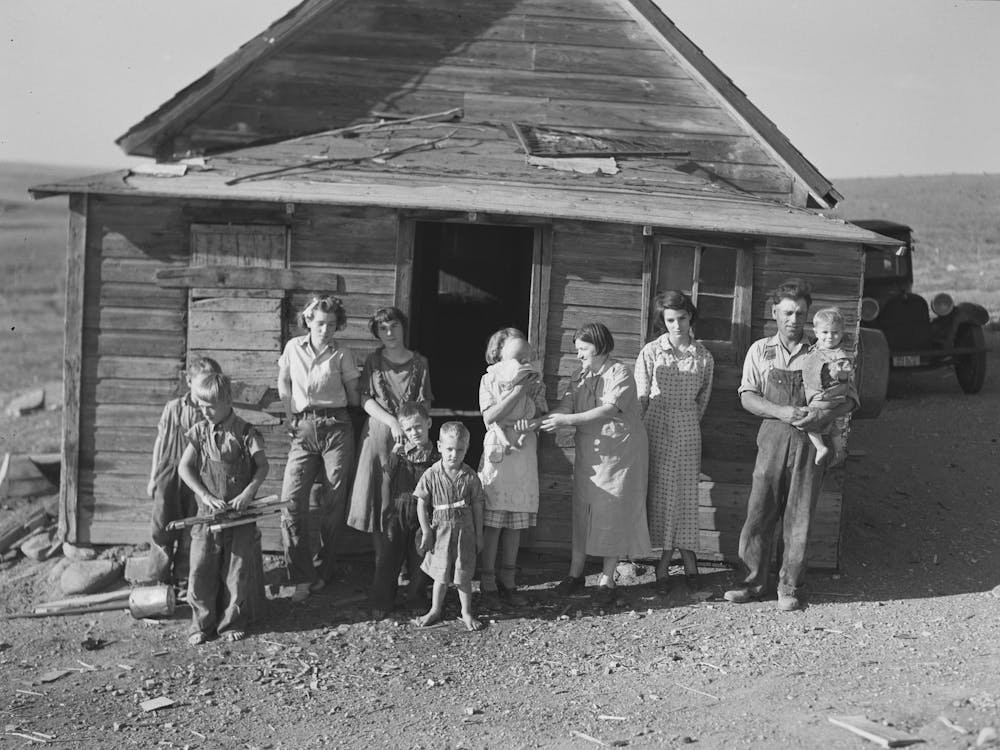 The Frank Weeks Family Living On Farm Near Williston, North Dakota By Russell Lee
