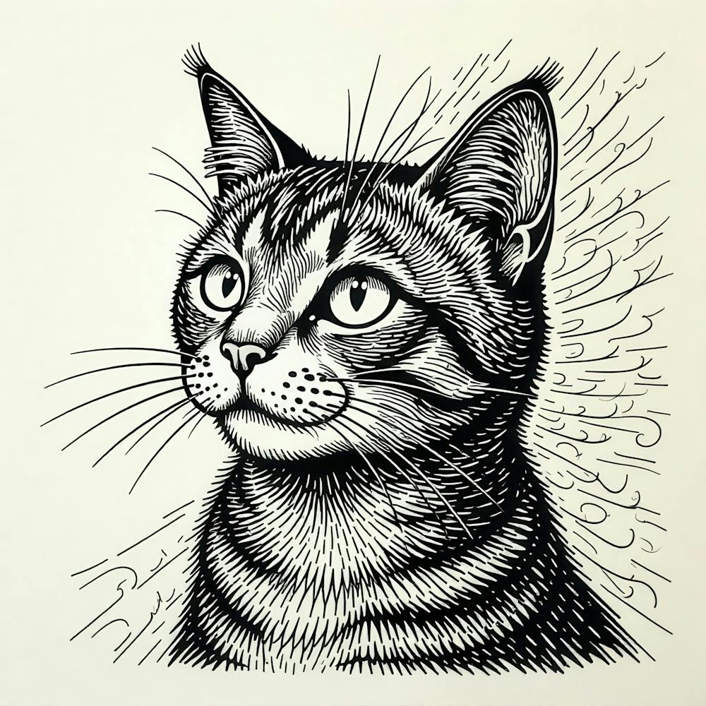 Portrait Of A Cat