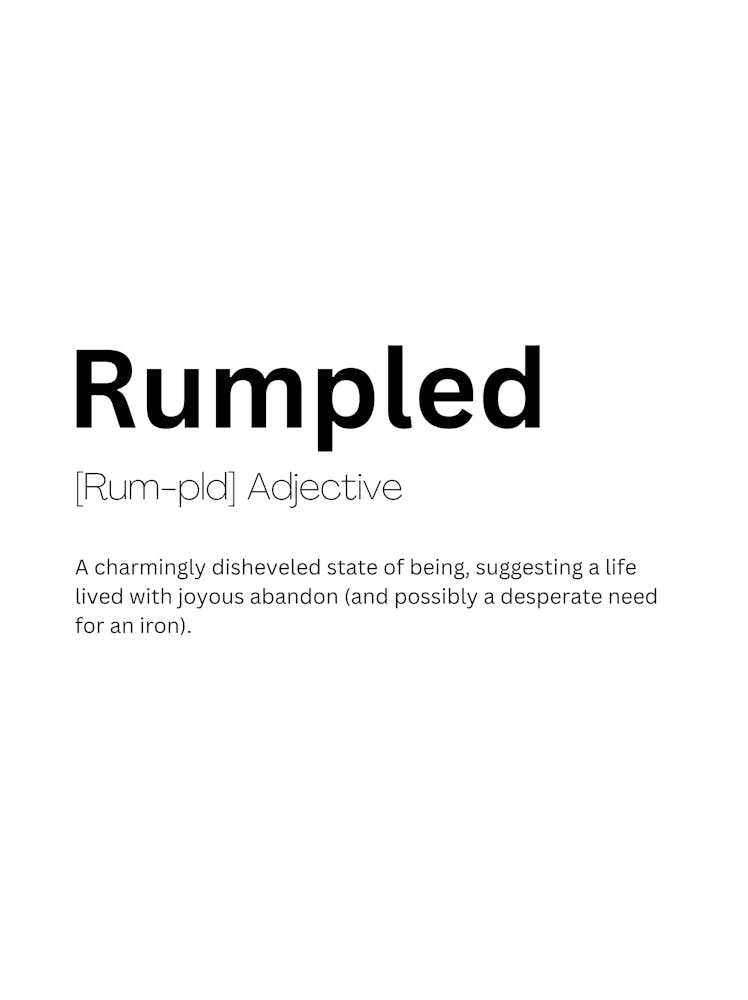 Rumpled Definition Meaning