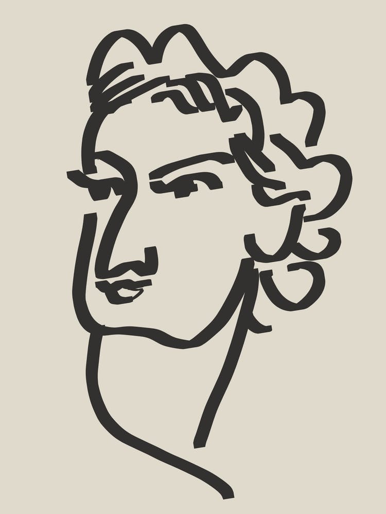 Line Art Candid Portrait 9