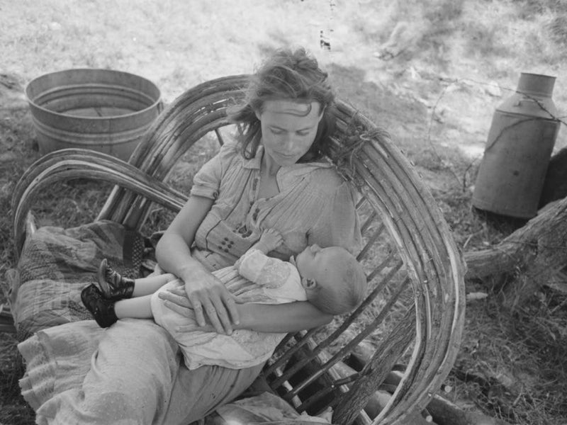 Untitled Photo, Possibly Related To Wife And Child Of Itinerant Cane Furniture Maker And Agricultural Day Laborer 1