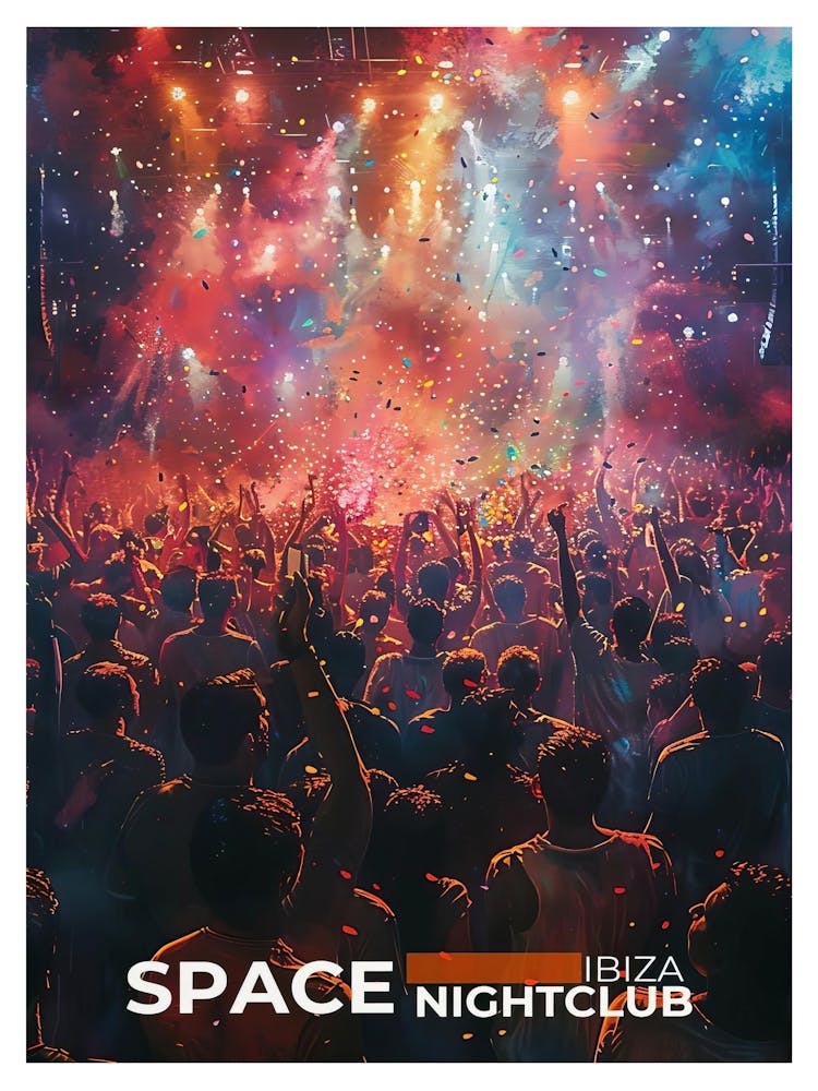 Space Nightclub Ibiza Print Carl Cox Revolution Music Dj Poster For Dance Enthusiasts Circoloco Poster Hi Ibiza Dance Music Poster