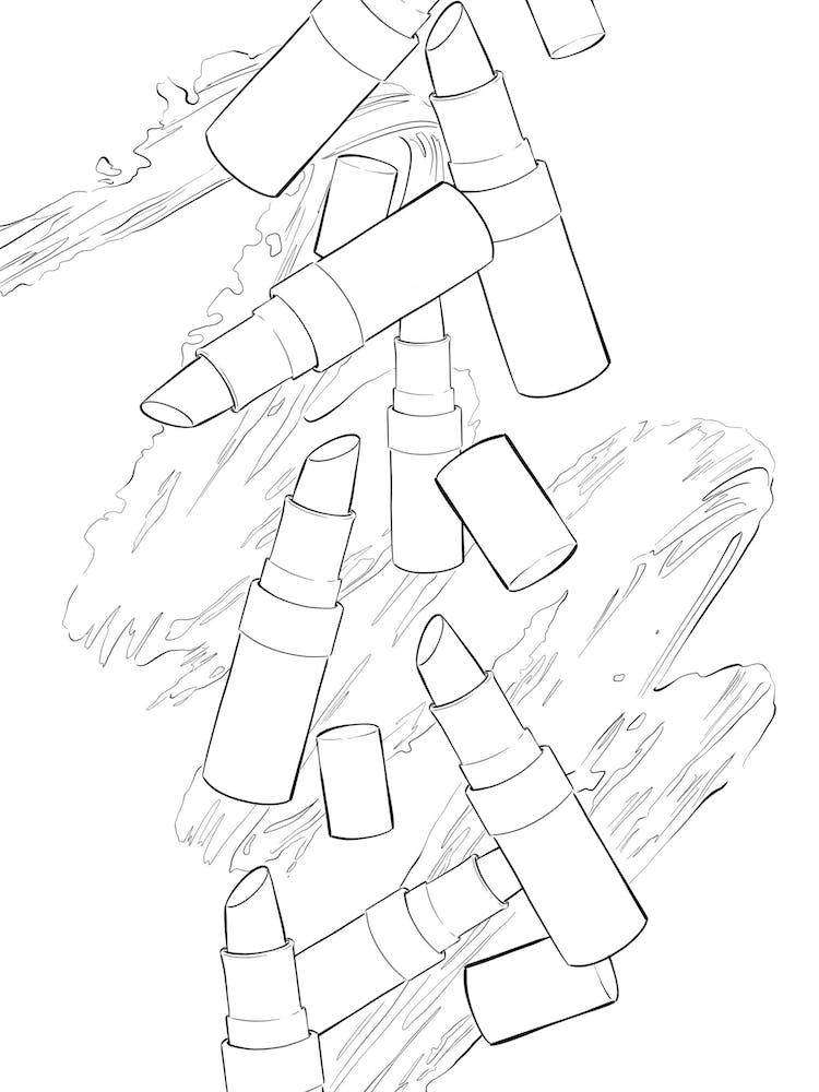 Black And White Lipsticks