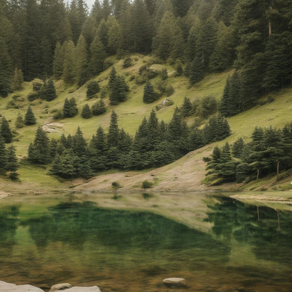 Lake In The Mountains 1