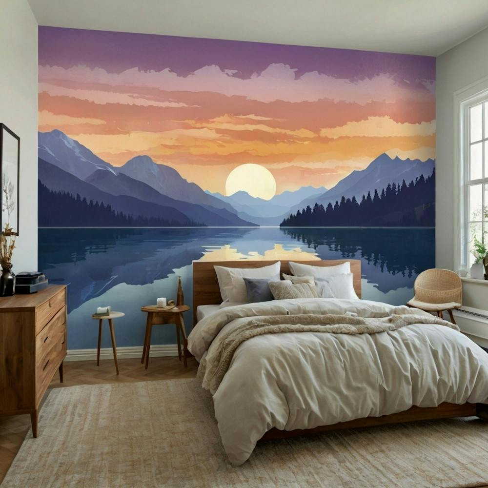 Sunset Wall Mural