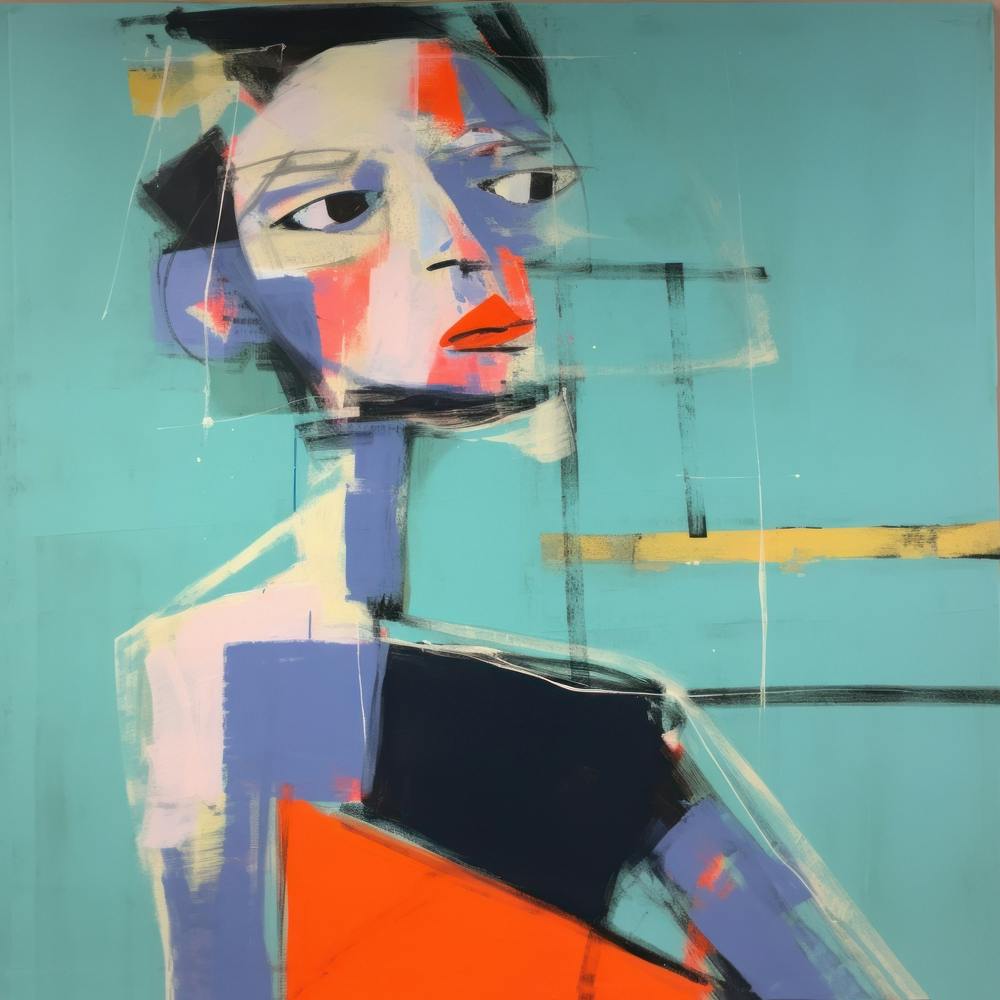 Human Faces Abstract Collection Hfc 45