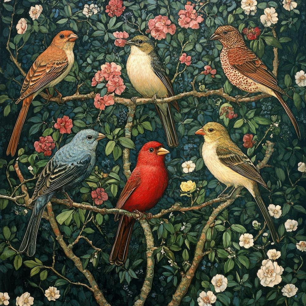 Birds In A Tree Art 20