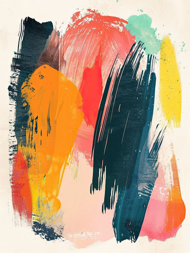 A Pastel Melody Of Time Mid Century Style