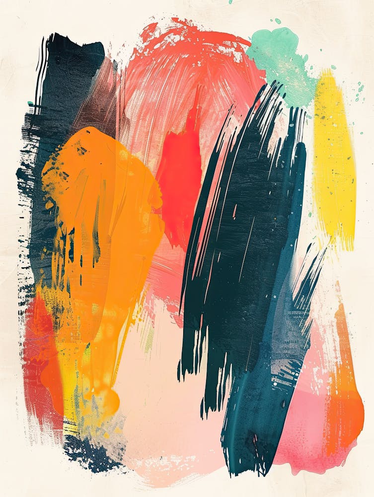 A Pastel Melody Of Time Mid Century Style