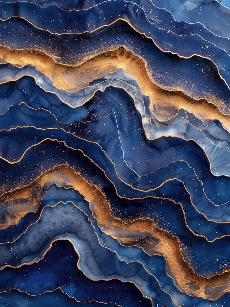 Mineral abstraction painting