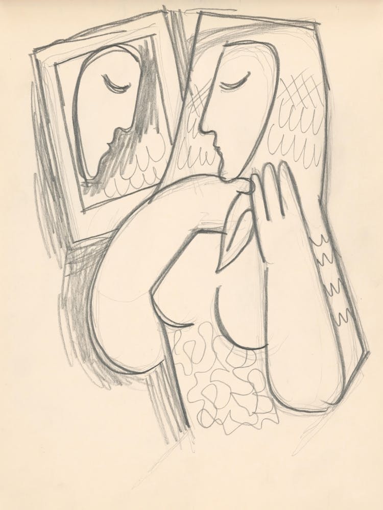 Woman With A Mirror, Mikuláš Galanda