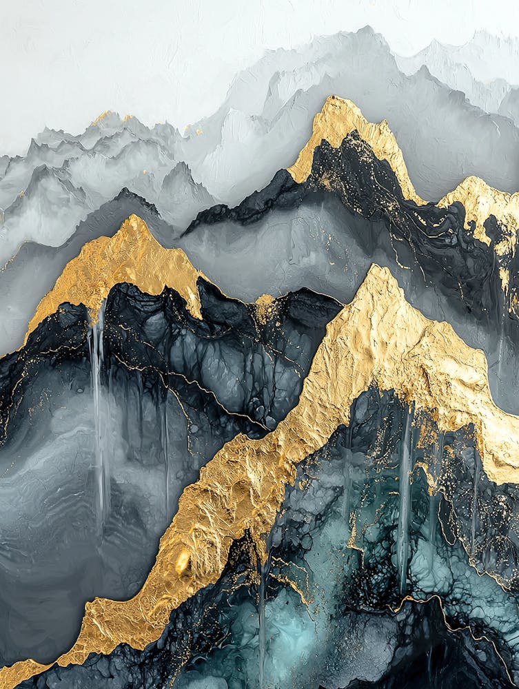 Montagnes de l'Atlas Pics Dorés - Textures Opulentes