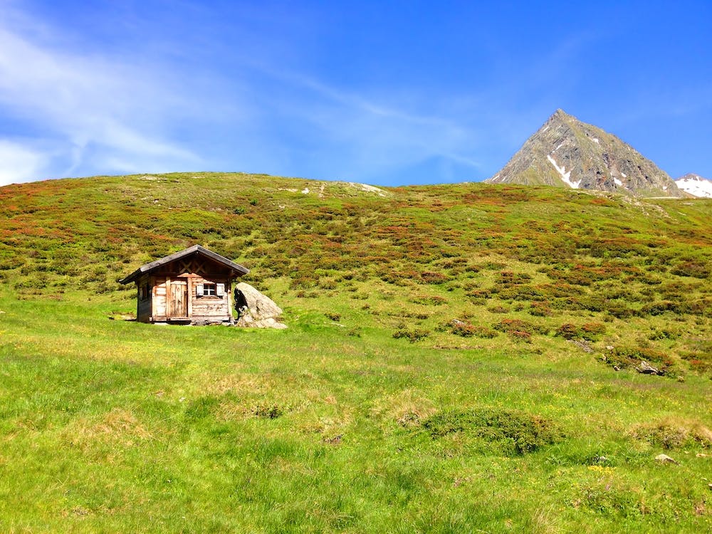 Hut in the Swiss Alps