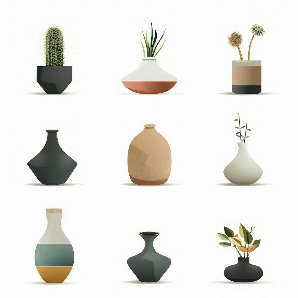 Cactus In Vase