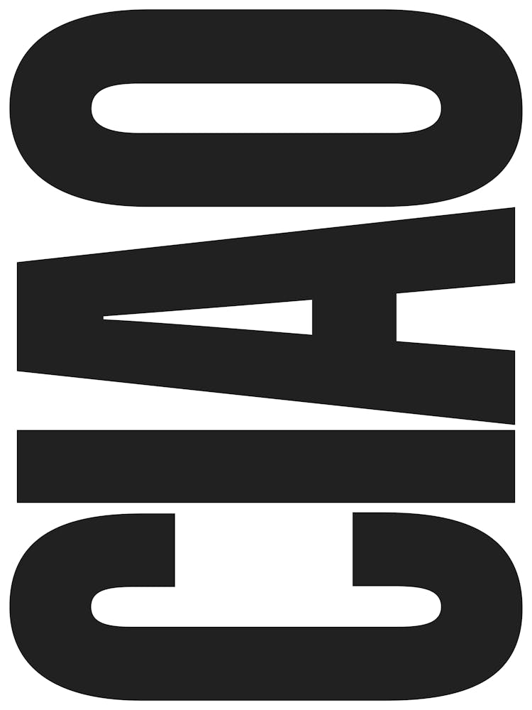Ciao Typography - Black and White