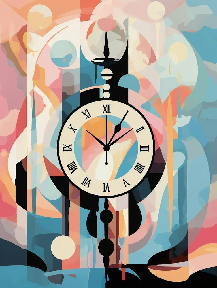 Temps Illustration Géométrique Abstraite 1