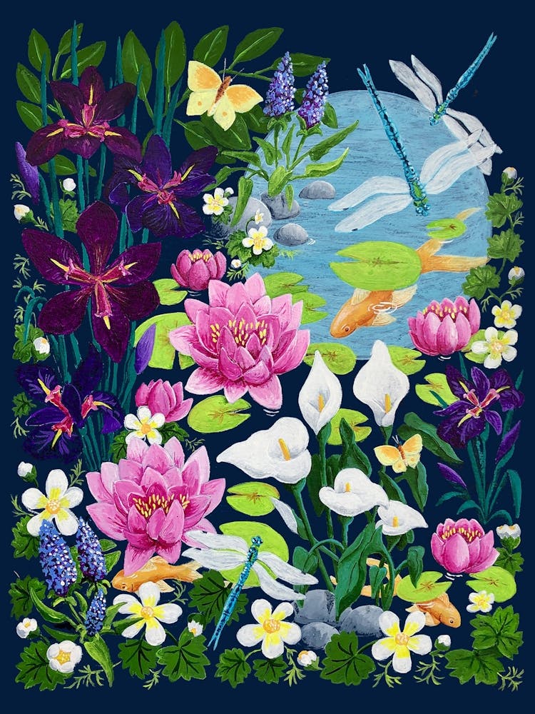 Abundant Floral: By the Pond