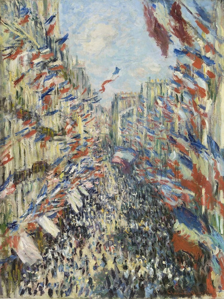 The Rue Montorgueil In Paris (1878), Claude Monet