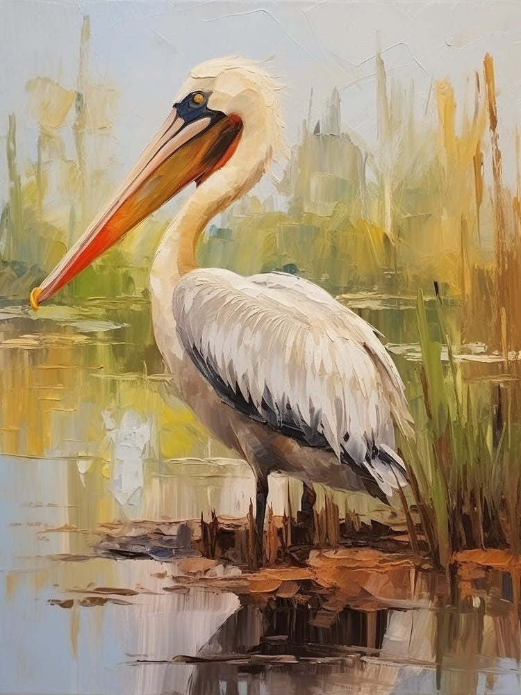 Bird Painting Brown Pelican 2