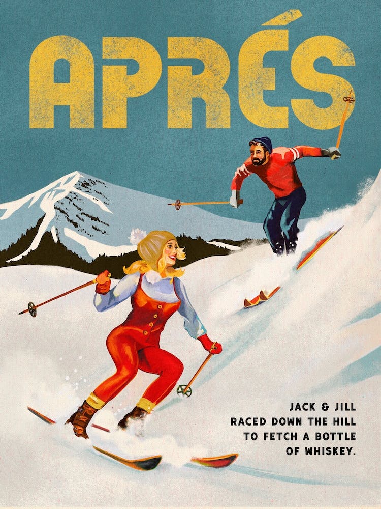 Apres Ski Couple Whiskey