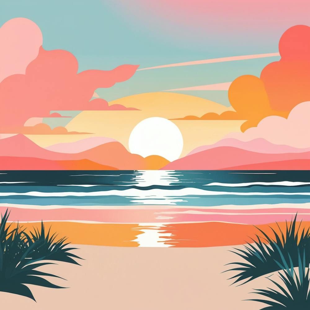 Sunset At The Beach 6