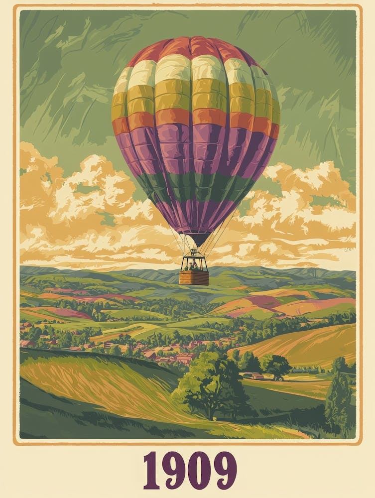 Aihrgdesign A Vintage Travel Poster Of A Hot Air Balloon Floa C9f88beb 0384 43af B66d F0fa99d62836 0