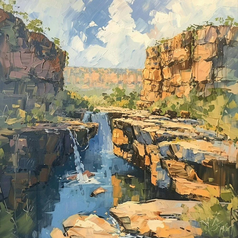 Waterfall In The Gorge